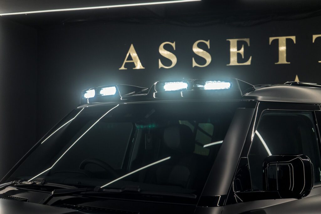 Assetti Gloss Black LED Roof Light Pod Kit for Land Rover Defender 2020+ L663