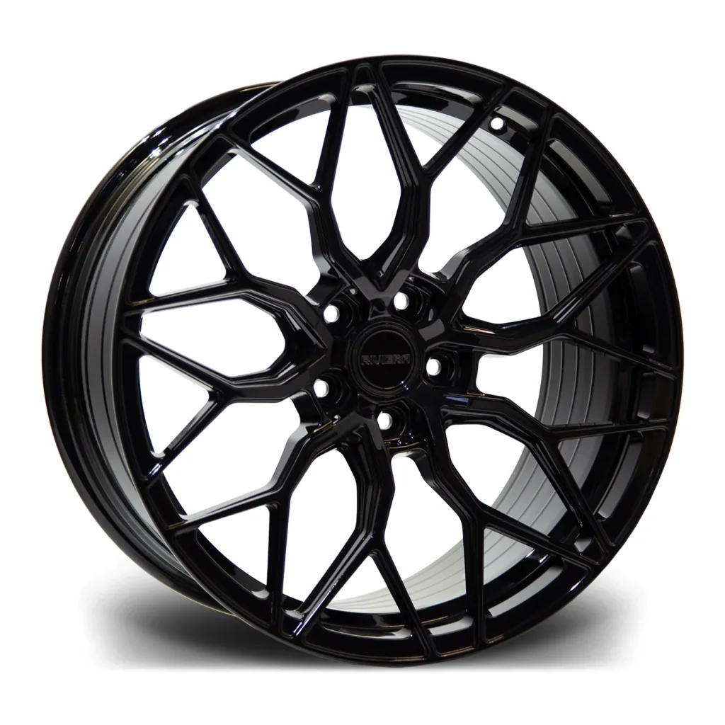 22 inch Riviera RF108 Forged Gloss Black Alloy Wheel (Set of 4)
