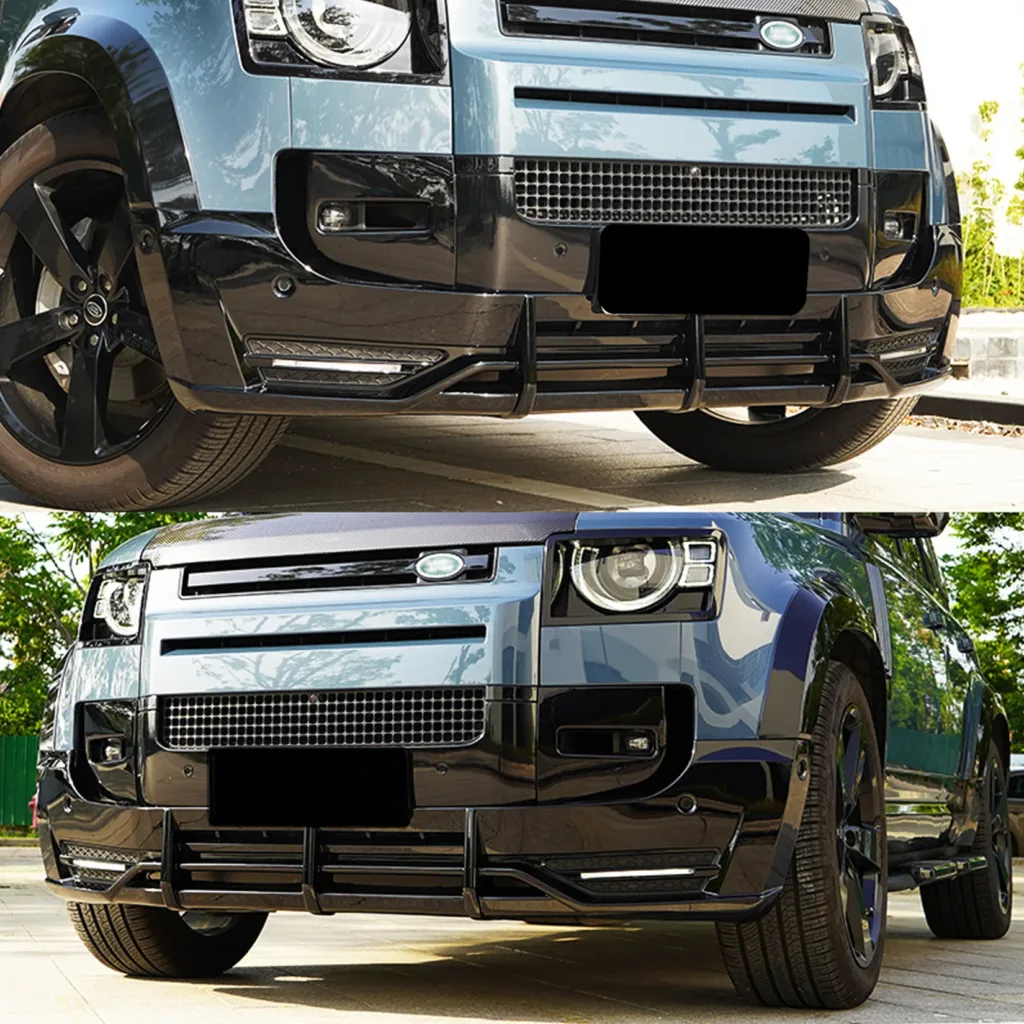 Assetti Front lower bumper splitter with DRL for Land Rover Defender 2020+ L663