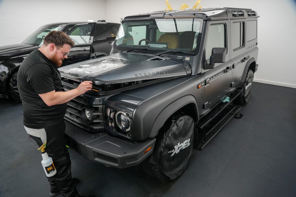 The bonnet being protected with XPEL Stealth PPF